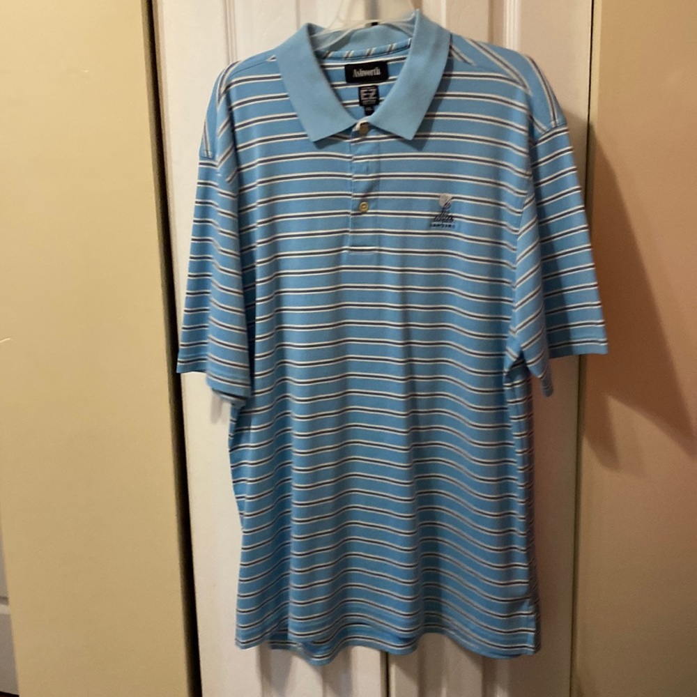 Ashworth Eztech golf shirt, size, XXL, embroidered, excellent condition